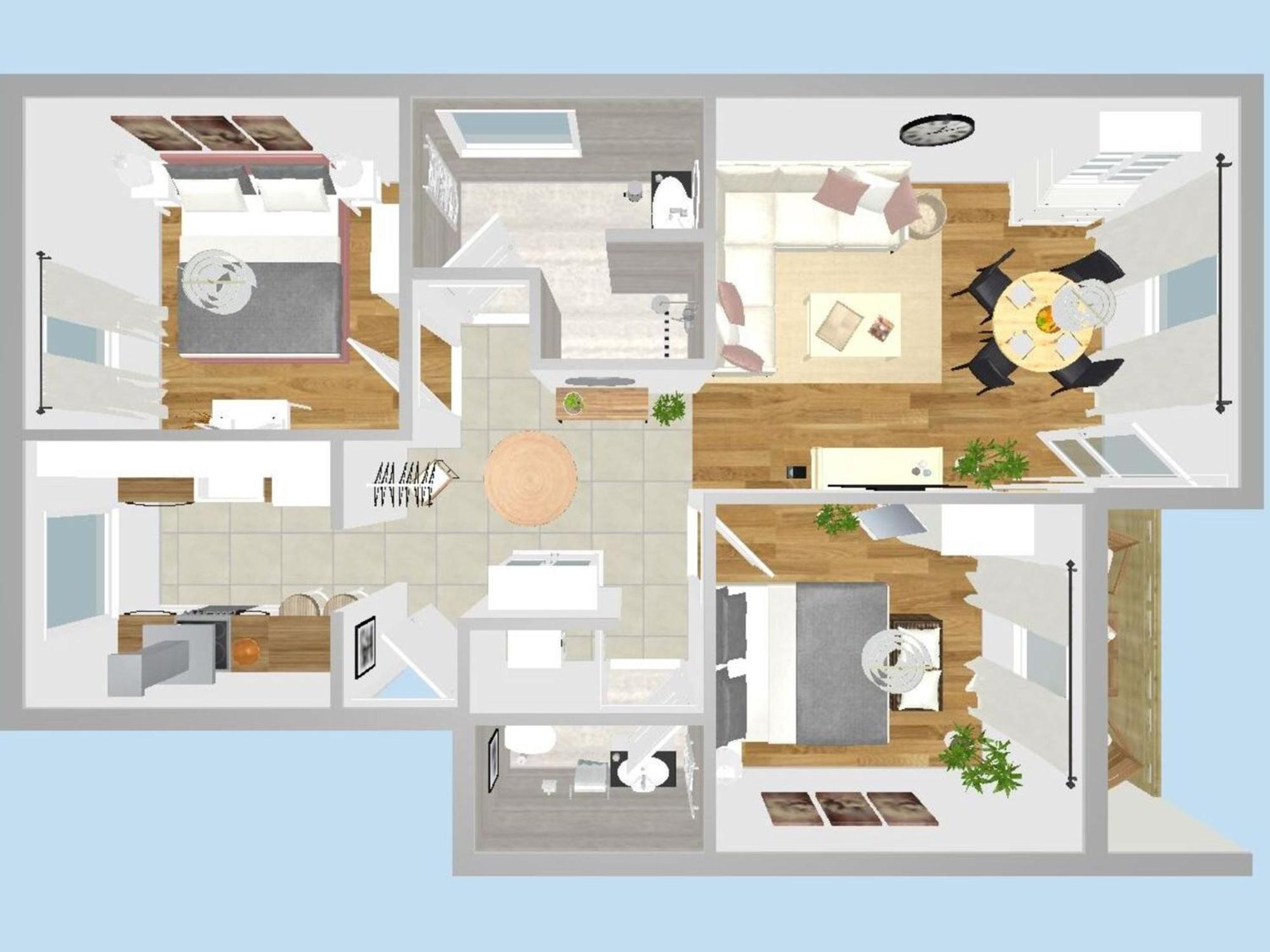 Apartment Sonnenhang Im Boho-stil Mit Balkon *